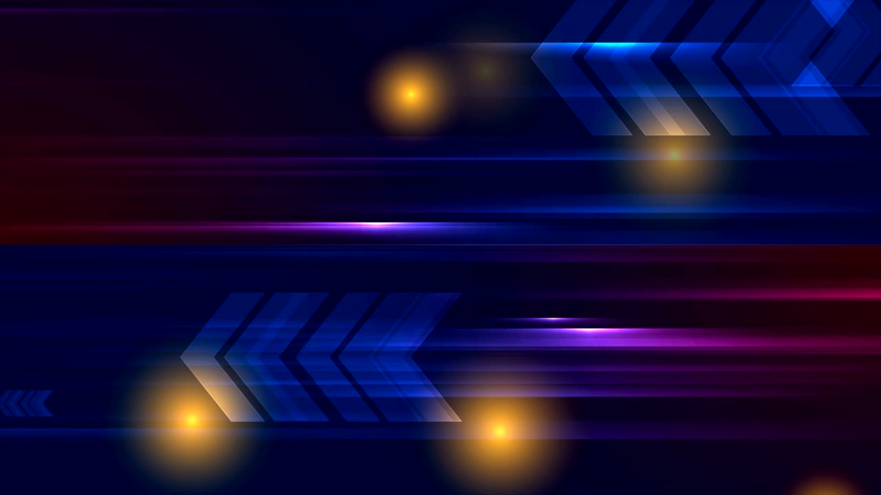 animación de video de tecnología de neón brillante y colorida