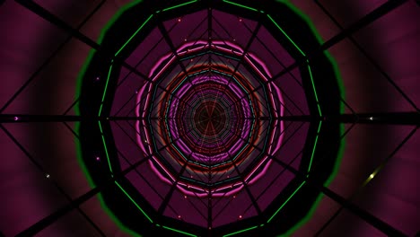 dynamic and colorful geometric patterns flow seamlessly in a circular motion, creating an immersive visual experience that captivates the viewer s attention
