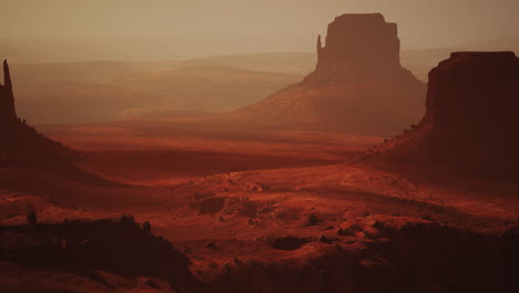 monument valley at sunset