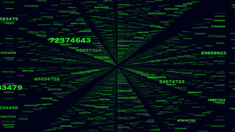 colorful grid of numbers forms complex pattern