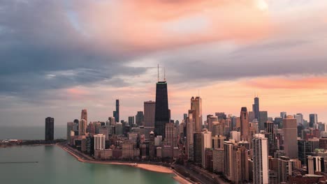 Chicago-Hyperlapse:-Seeufer-Wegen-Covid-19-Geschlossen