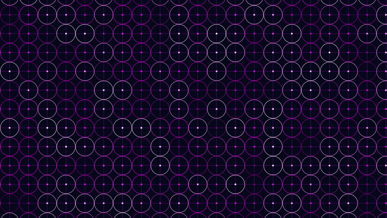 Circular pattern of overlapping circles on black background