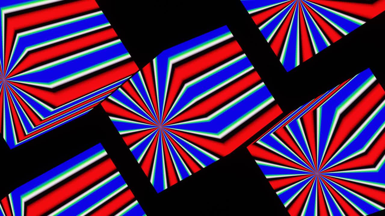 fondo pulsante de los cubos giratorios vj bucle