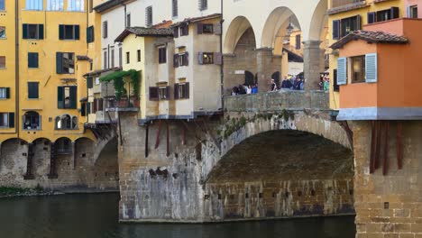 tourists on ponte vecchio florence italy