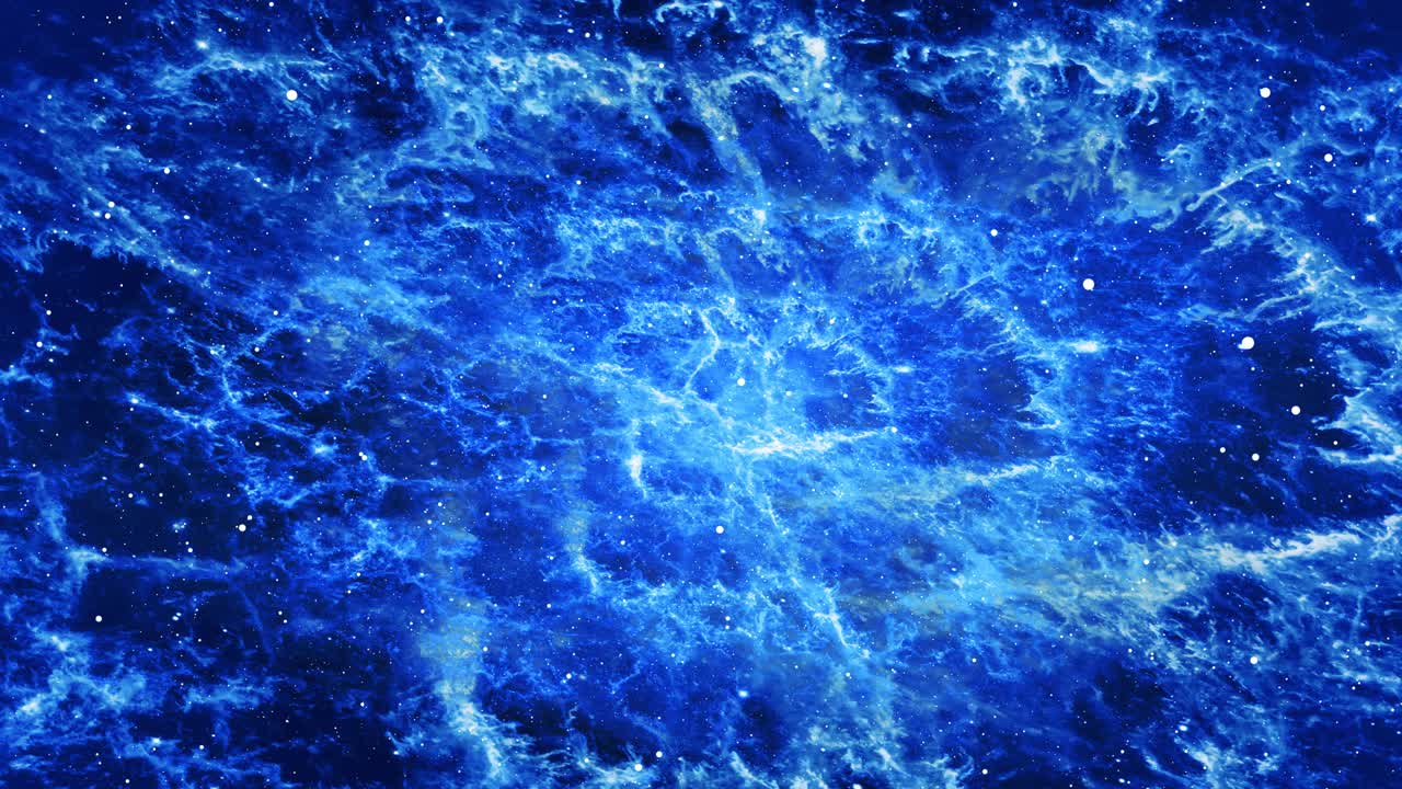 4K 3D-Szenerie: Spiralförmige unendliche Galaxie, tiefer Weltraum, Nebeltunnel, Reise durch das Zentrum mit sich bewegenden Sternen und Nebeln