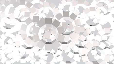 abstract graphic background from rotating cubes, 3d rendering