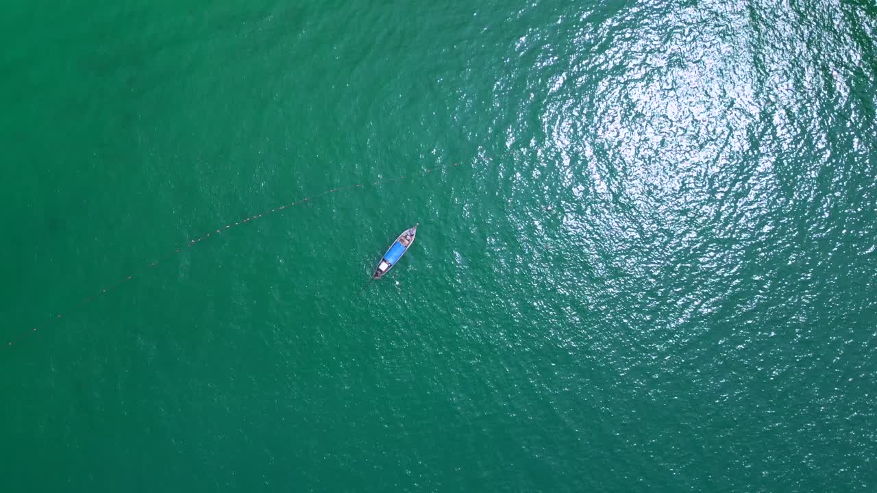 Rai Leh Beach and Ao Phra Nang Beach with turquoise waters and limestone cliffs in Krabi, Thailand. Unique aerial view flight speed ramp hyper motion time lapse