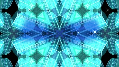 animación de retro hipnóticas formas azules brillantes en movimiento