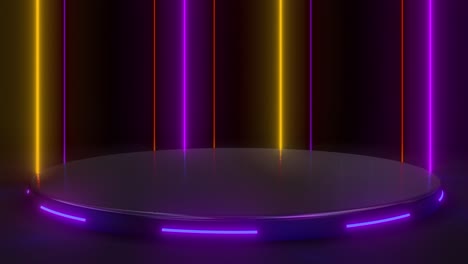 neon light product display platform