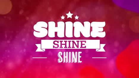 Animation-of-shine-text-on-red-background