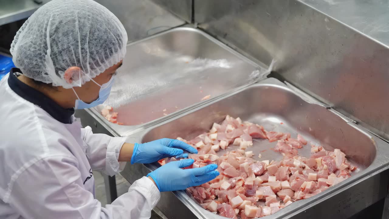 Food processing in a hygienic environment