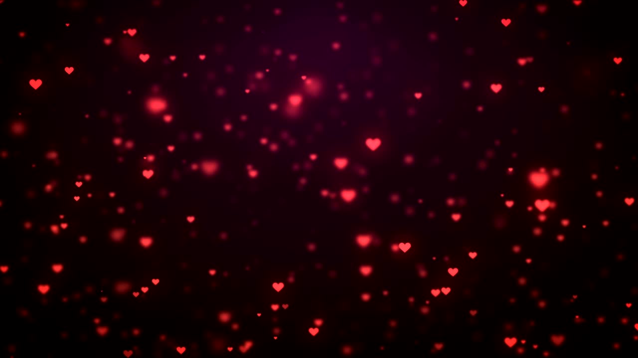 movimiento de los iconos de corazón naranja