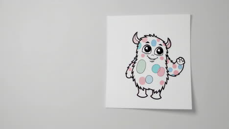 cute cartoon monster drawing
