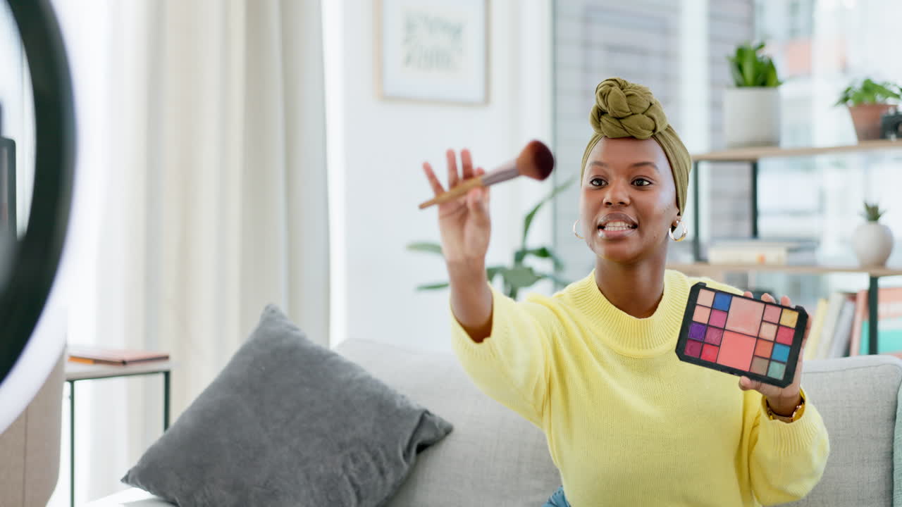 transmisión de video en vivo, maquillaje de redes sociales