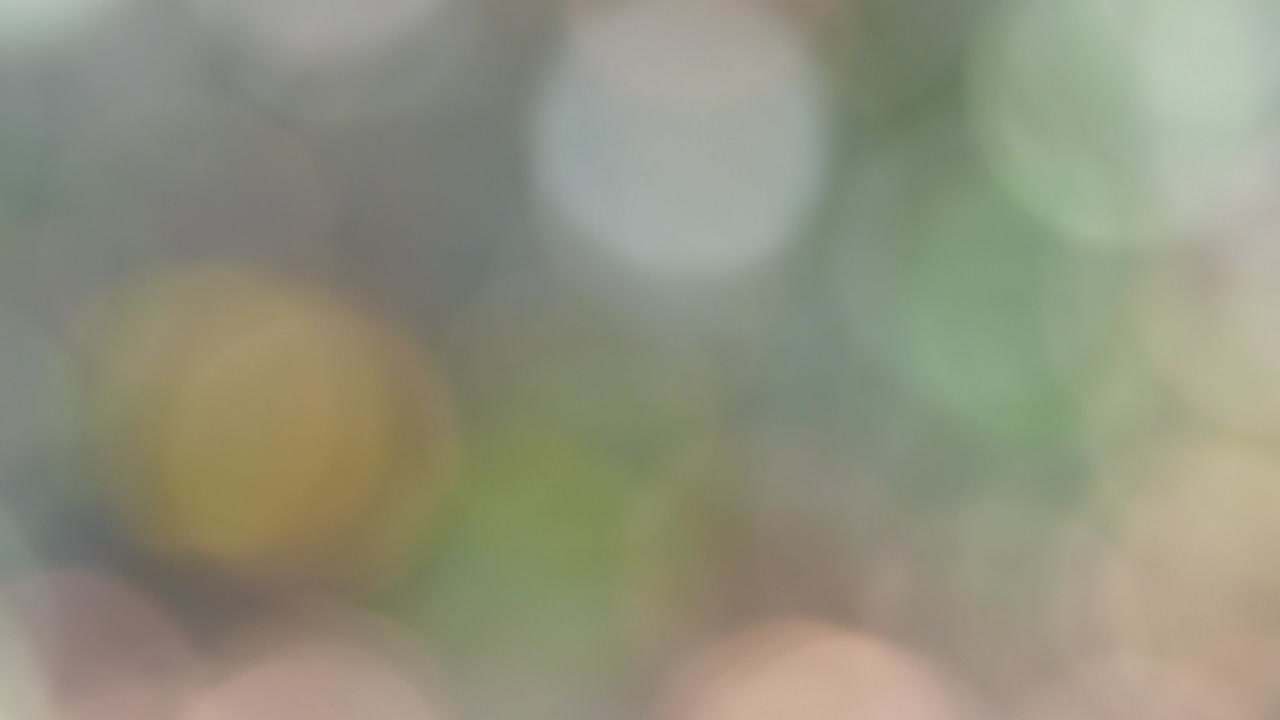 빛의 원형 모양의 흔들림