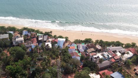 varkala aerial shot beach