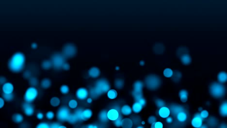 bokeh azul brillante, poca profundidad de campo, fondo generado por computadora, representación 3d