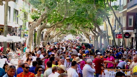 denia, spain - july 10, 2018: valencian paella cooking exhibition