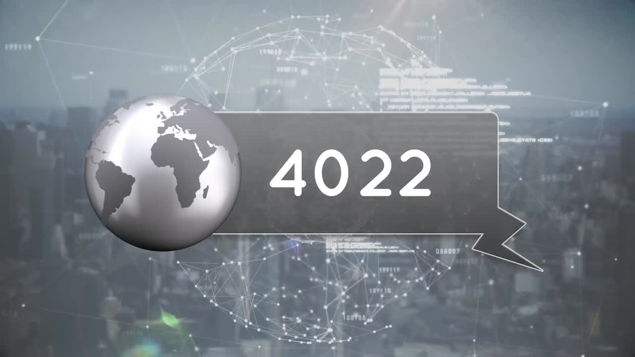 icono del globo con números