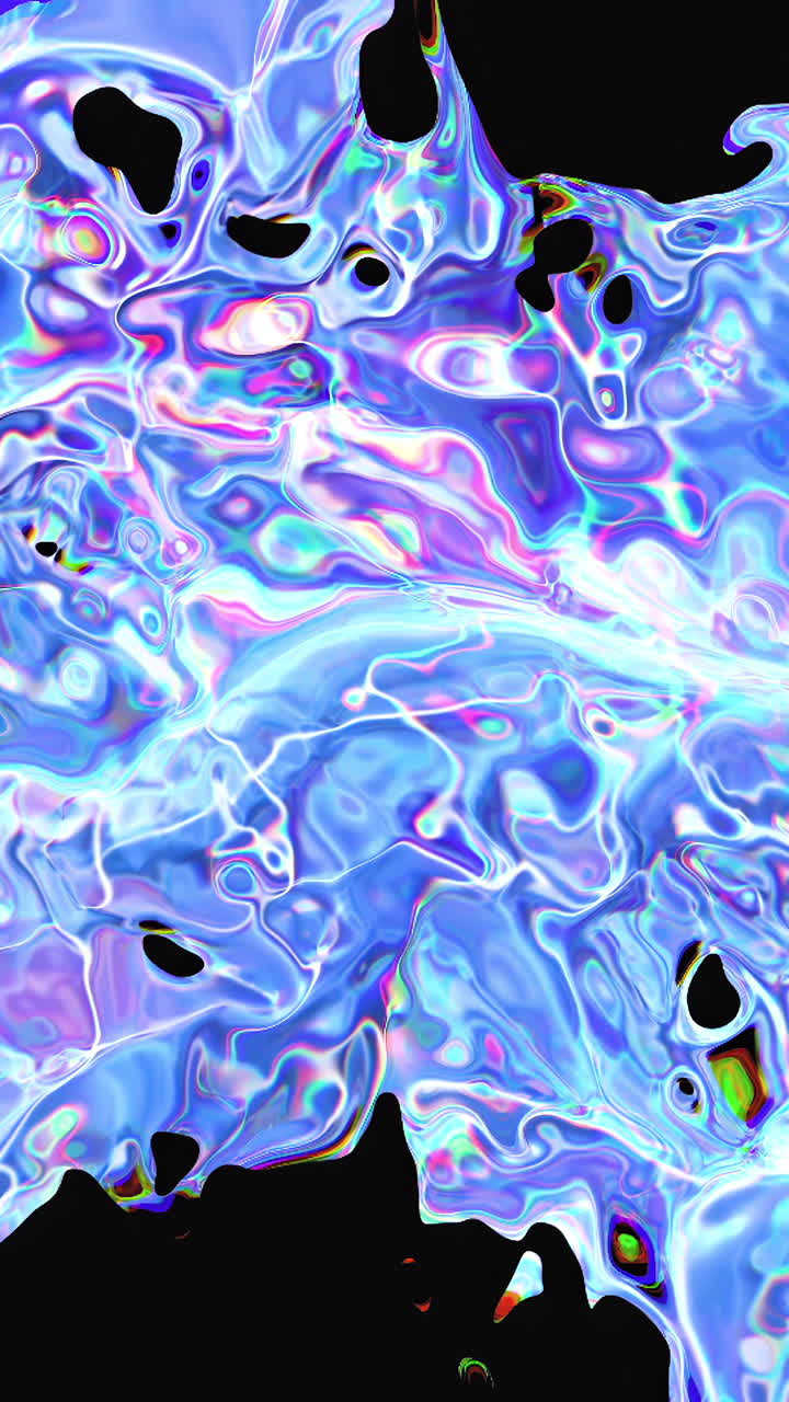 추상적인 홀로그래픽 액체 예술