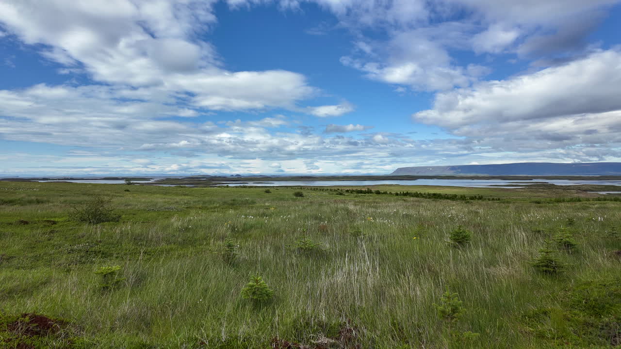 Captivating timelapse of Dalabyggð's diverse landscape in Iceland, showcasing rolling hills and changing light conditions across this historic western region.