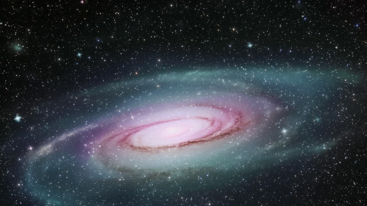 우리 태양계의 은하계 우주 애니메이션 탐사