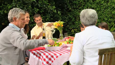 Familienessen-Im-Garten