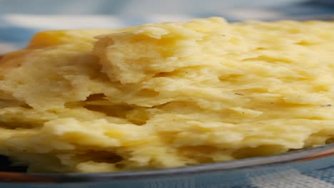 close-up of creamy mashed potatoes