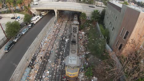 low-pov-shot-of-train-tracks