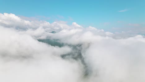 flying in the clouds flying in the clouds. the clouds are moving on camera. flying through the cloud