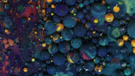 moving pastel background consisting of purple-blue balls moving in a chaotic manner.