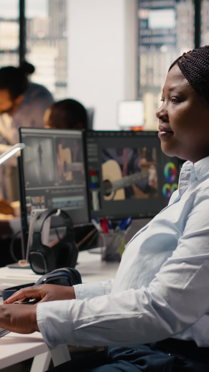 Vertical Video Ai Machine Learning, Architectural Software Optimization, Black Female Developer