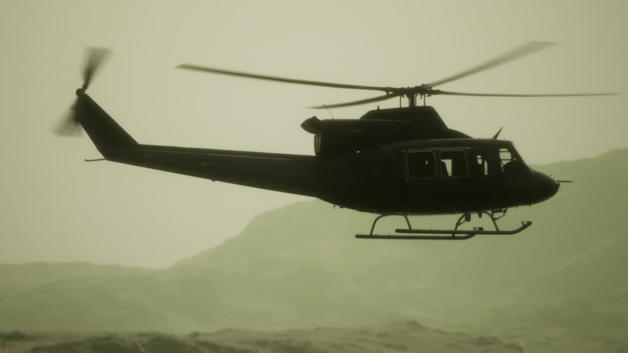 베트남에 있는 미국 군사 헬리 ⁇ 터