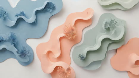 abstract pastel organic shapes backgrounds