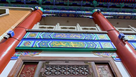 detailed view of ornate temple architecture