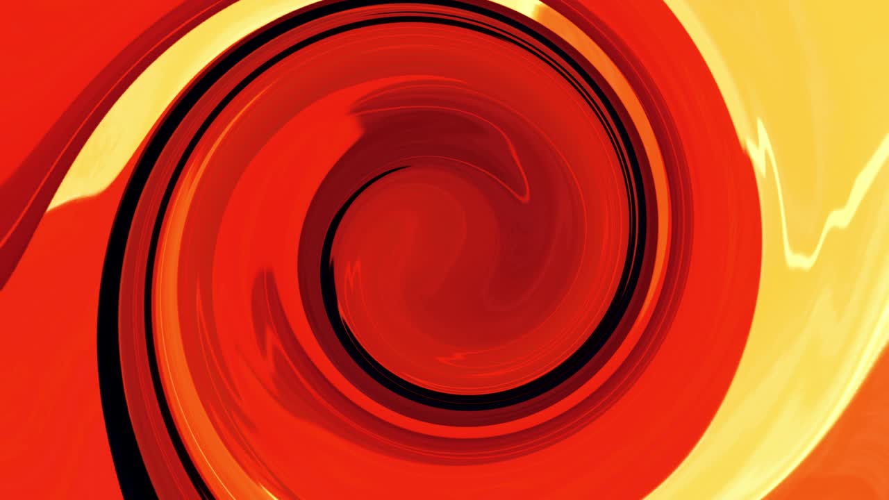 Abstract anime red orange psychedelic swirl tunnel seamless loop motion background. 4K 3D gradient vivid red orange  hypnosis spiral animation for music, backgrounds, transition, presentation and titles.