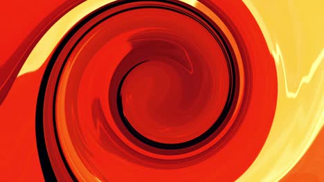 4k 3d gradiente vívido rojo naranja hipnosis animación en espiral para la música, los fondos, la transición, la presentación y los títulos.