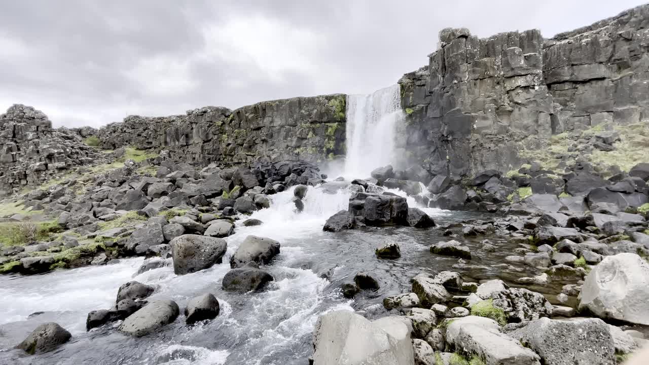 Iceland - Discover the Enchanting &Ouml;xar&aacute;rfoss Waterfall in Thingvellir National Park