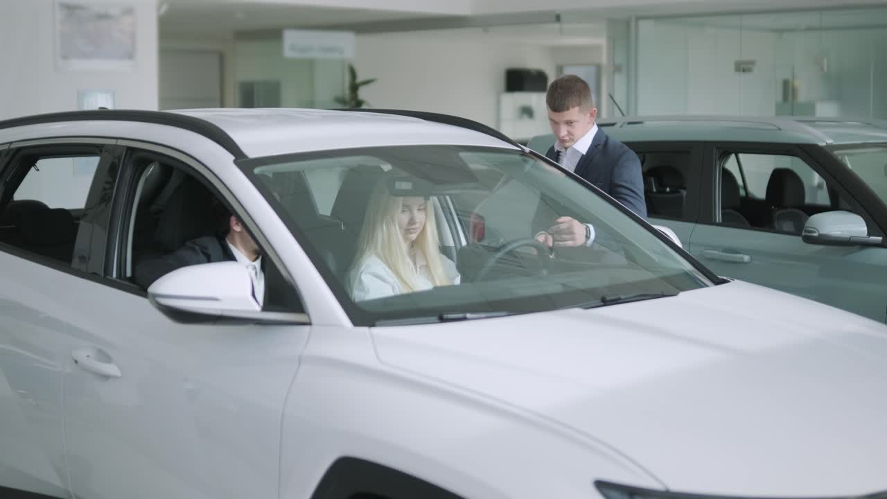 Car shopping at a dealership