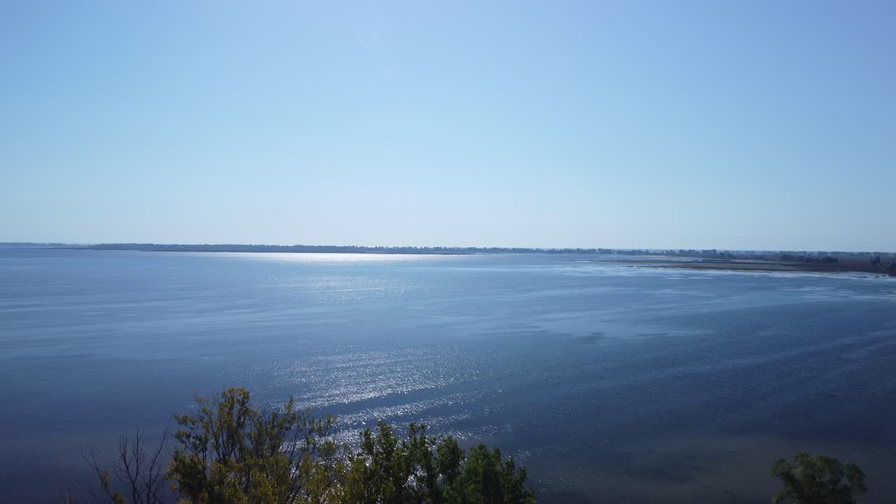 Aerial View of Ecological Wetland Habitat in Long Point Ontario, Canada