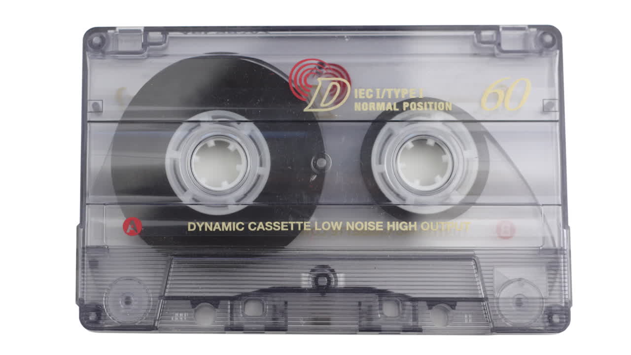 animación de casetes de audio