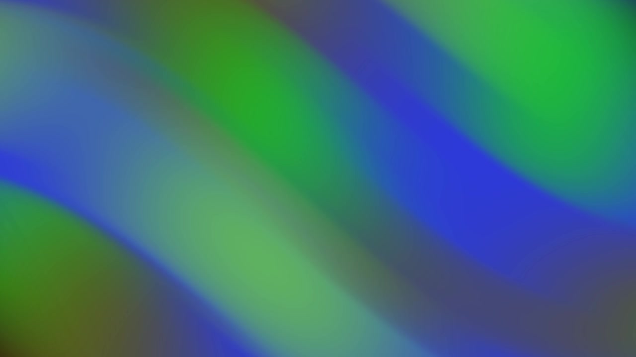 Smooth Flowing Green and Blue Abstract Gradient Background