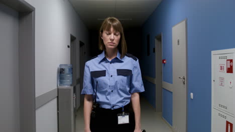 Mujer-En-Uniforme-Posando