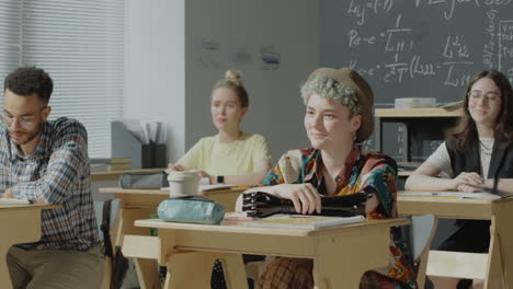 diverse students in a classroom setting