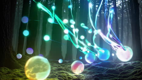 glowing forest energy