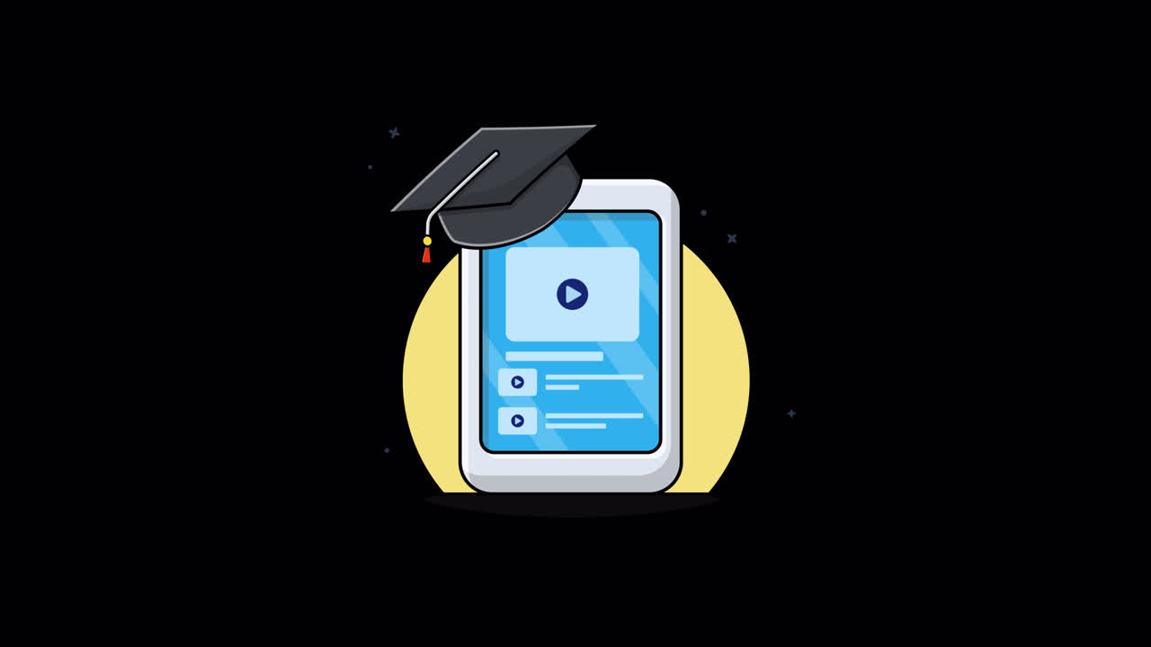 Animated Illustration of Online Learning on a Smartphone