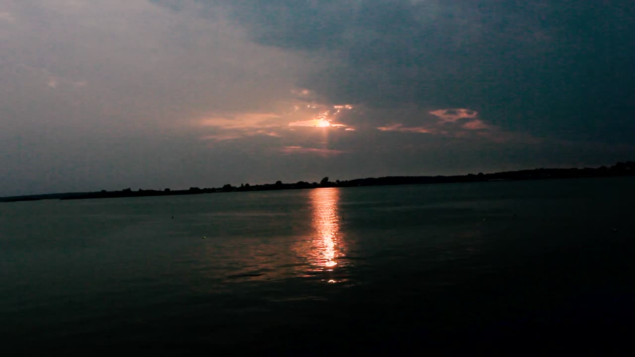 puesta de sol en la isla de bailey maine