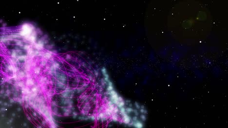 ciencia wireframe plasma scifi tecnología digital en galaxia 4k diseño gráfico de movimiento.