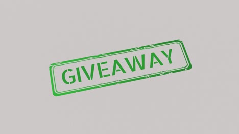 Giveaway-Stempel