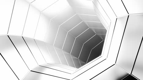 túnel geométrico 3d abstracto